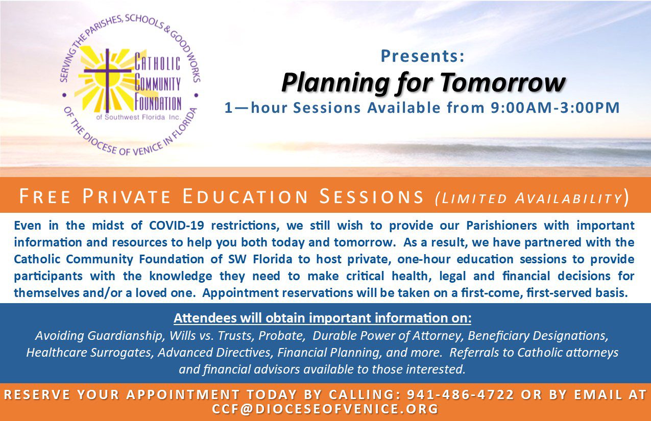 Planning for Tomorrow Workshops