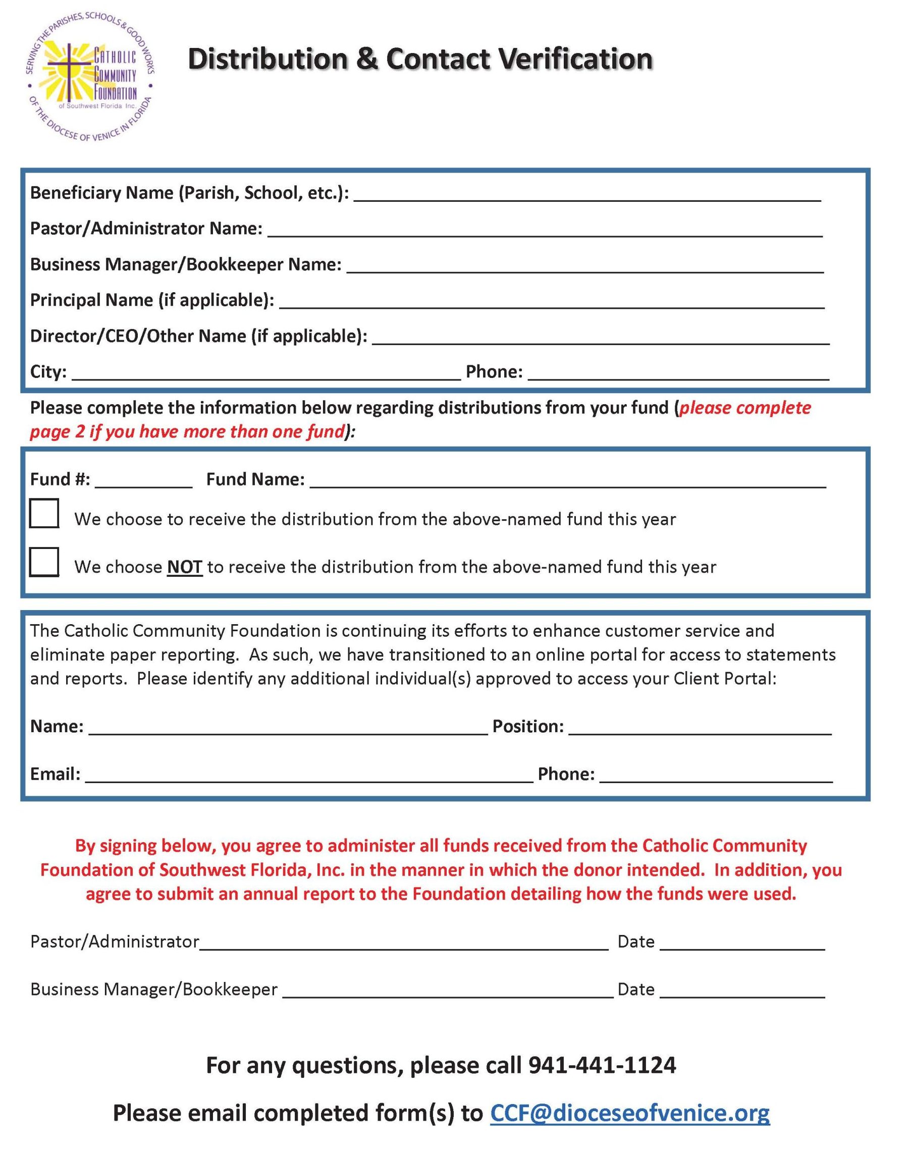 Distribution & Contact Verification