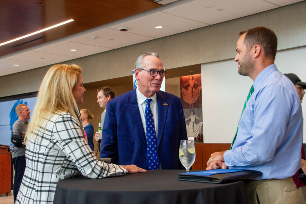 Central Florida Professional Advisors Network 2023, Networking Session. Kimberlee Riley, Shane Hendry, and David Odahowski from The Edyth Bush Charitable Foundation