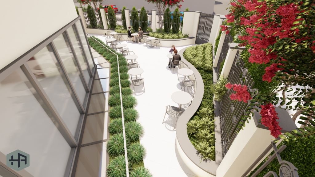 St James Courtyard Rendering Side