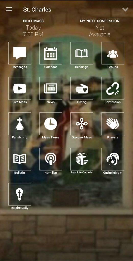 myParish App Screenshot