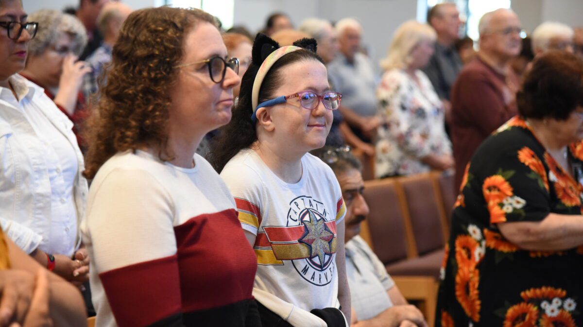 Interpreter translates Mass in an ‘elegant language’
