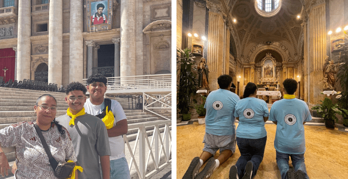 Parish sends three youth to canonization