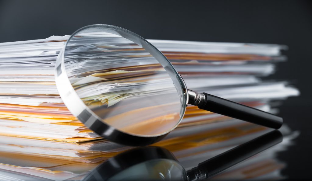 Forms and Magnifying Glass