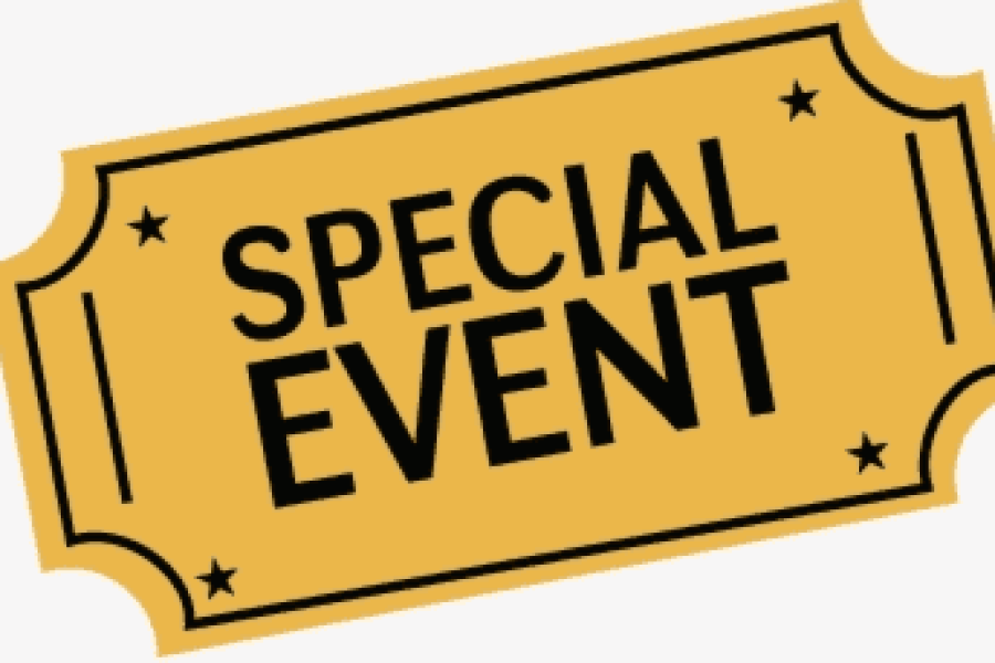 THREE UPCOMING SPECIAL EVENTS THIS WEEK!