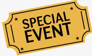 THREE UPCOMING SPECIAL EVENTS THIS WEEK!