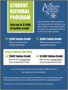 New Student Referral Program offers tuition credit