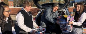 All Saints Catholic School donates Baskets of Joy for St. Gabriel Mission.