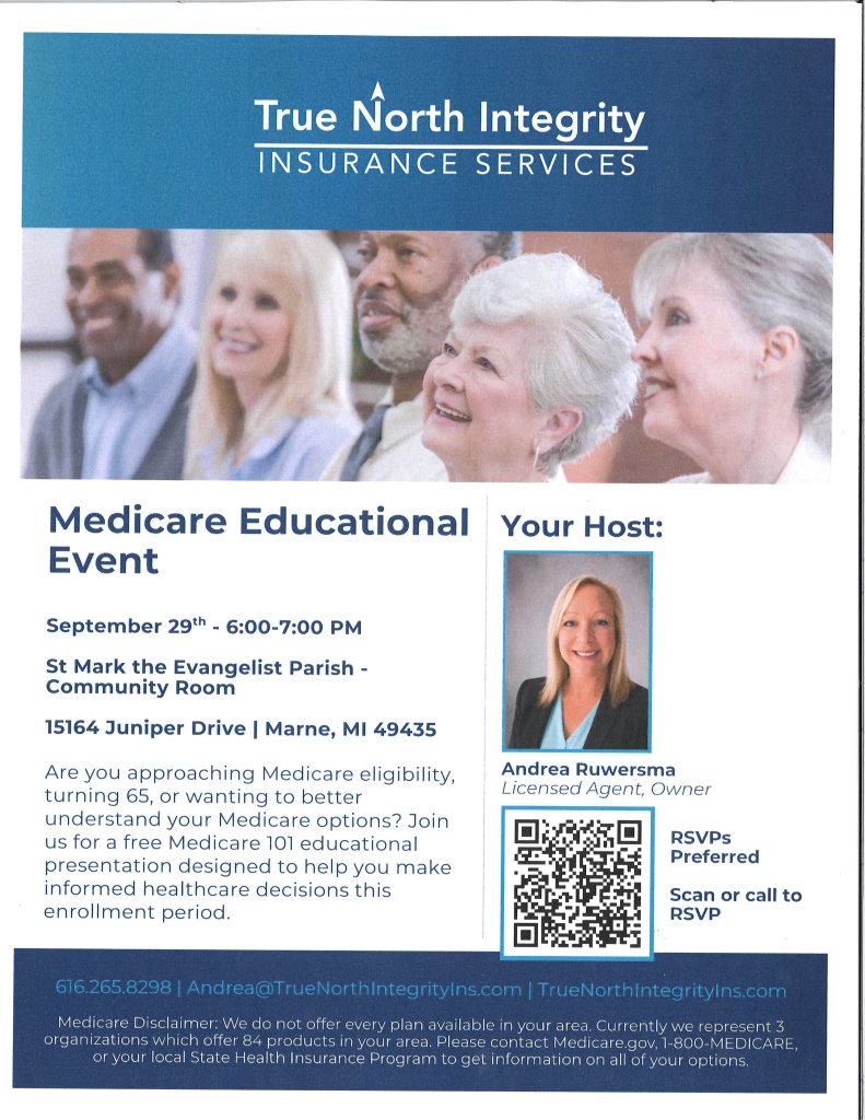 Medicare Educational Event – September 29