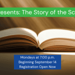 Lakeshore Academy for the New Evangelization. Fall Adult Class Series. The Story of the Scriptures. Register for free.