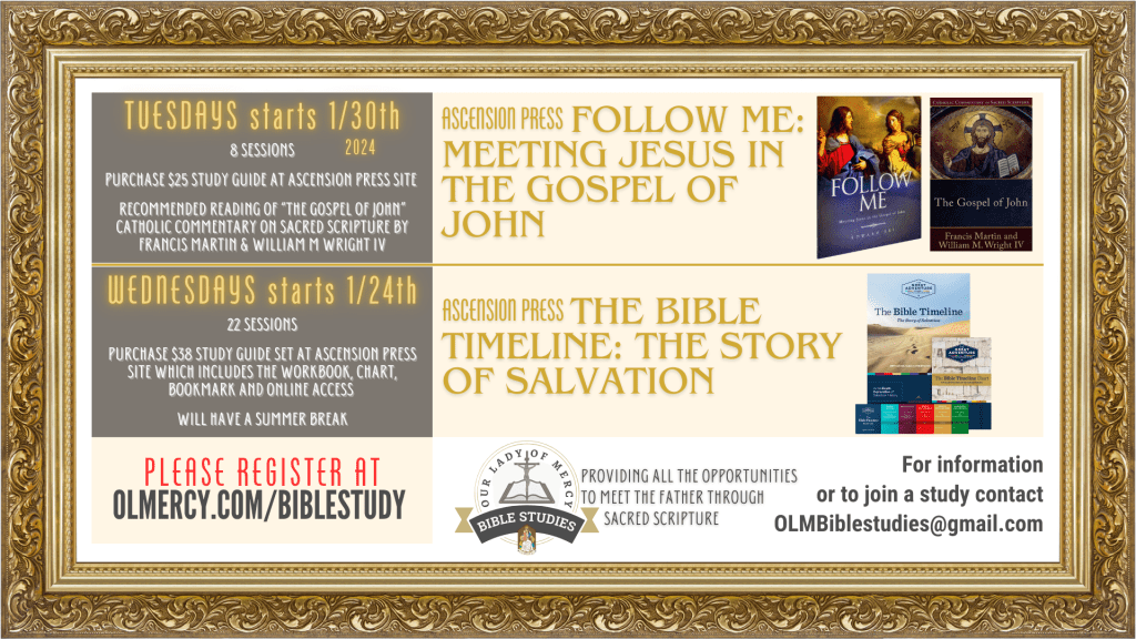 Bible Studies Jan 2024