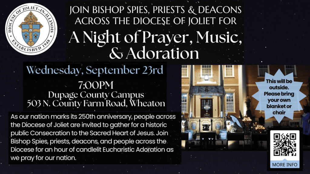 Outdoor Adoration at DuPage County Campus 9/23