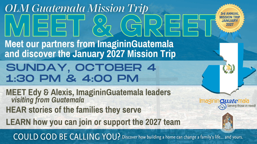 Special Guests from Guatemala are coming to OLM 10/4 🇬🇹