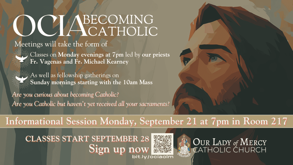OCIA Information Session 9/21