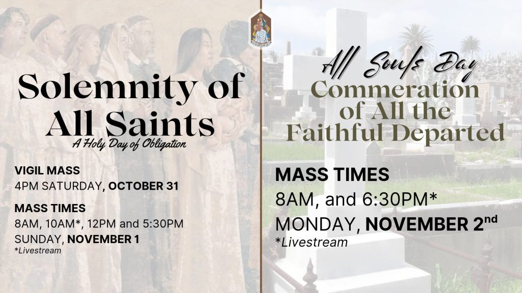 All Saints & All Souls 11/1–11/2
