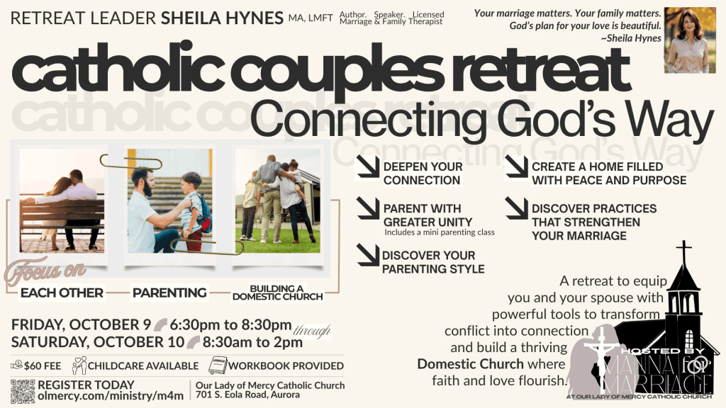 Catholic Couples Retreat: Connecting God’s Way 10/9 & 10/10