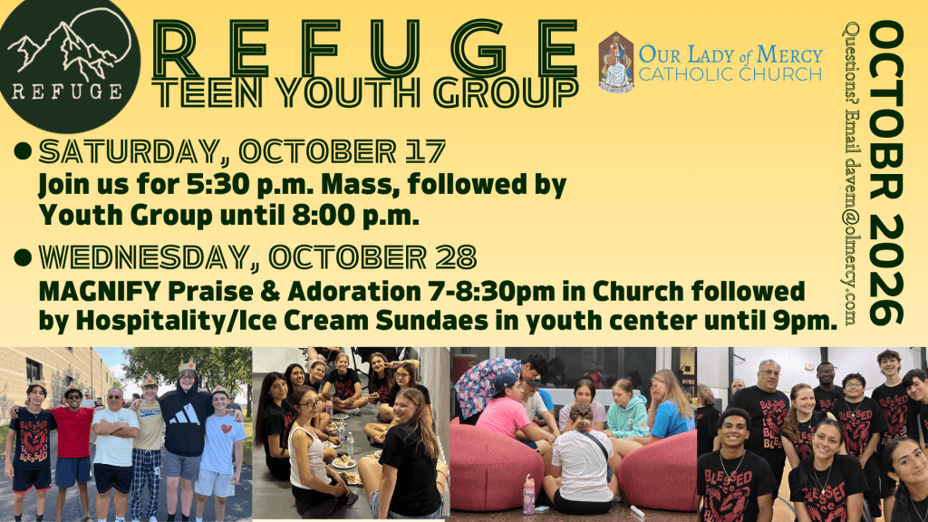 REFUGE Teen Youth Group 10/17 & 10/28🔥