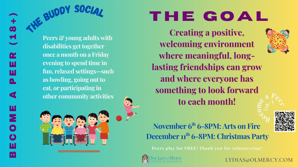 Seeking Adult (18+) Peer Volunteers for The Buddy Social