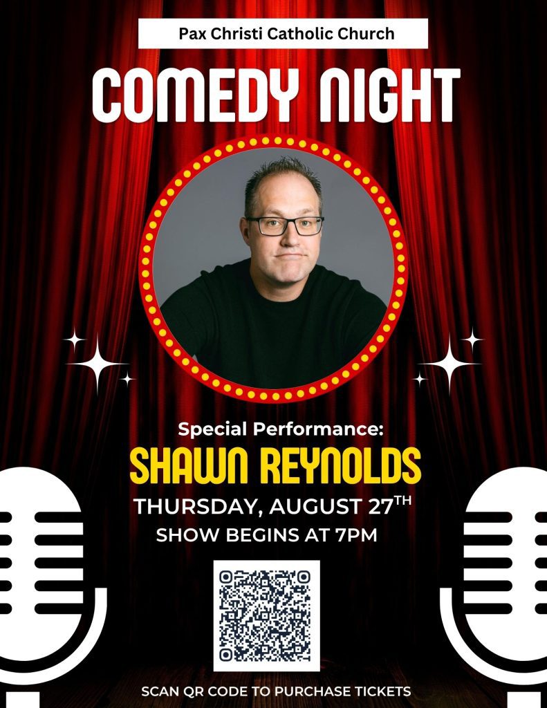 Comedy Night at Pax Christi – August 27