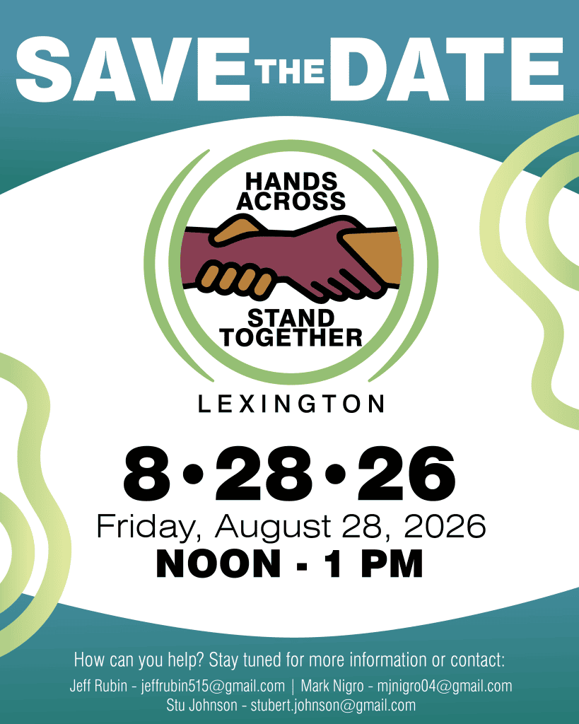 Hands Across/Stand Together – August 28