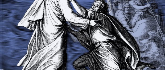 Jesus and Peter boat