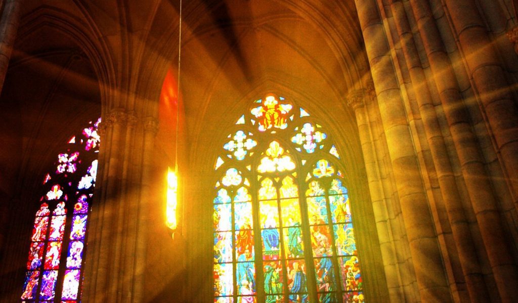 Interior of St. Vitus Cathedral, Prague, Czech Republic