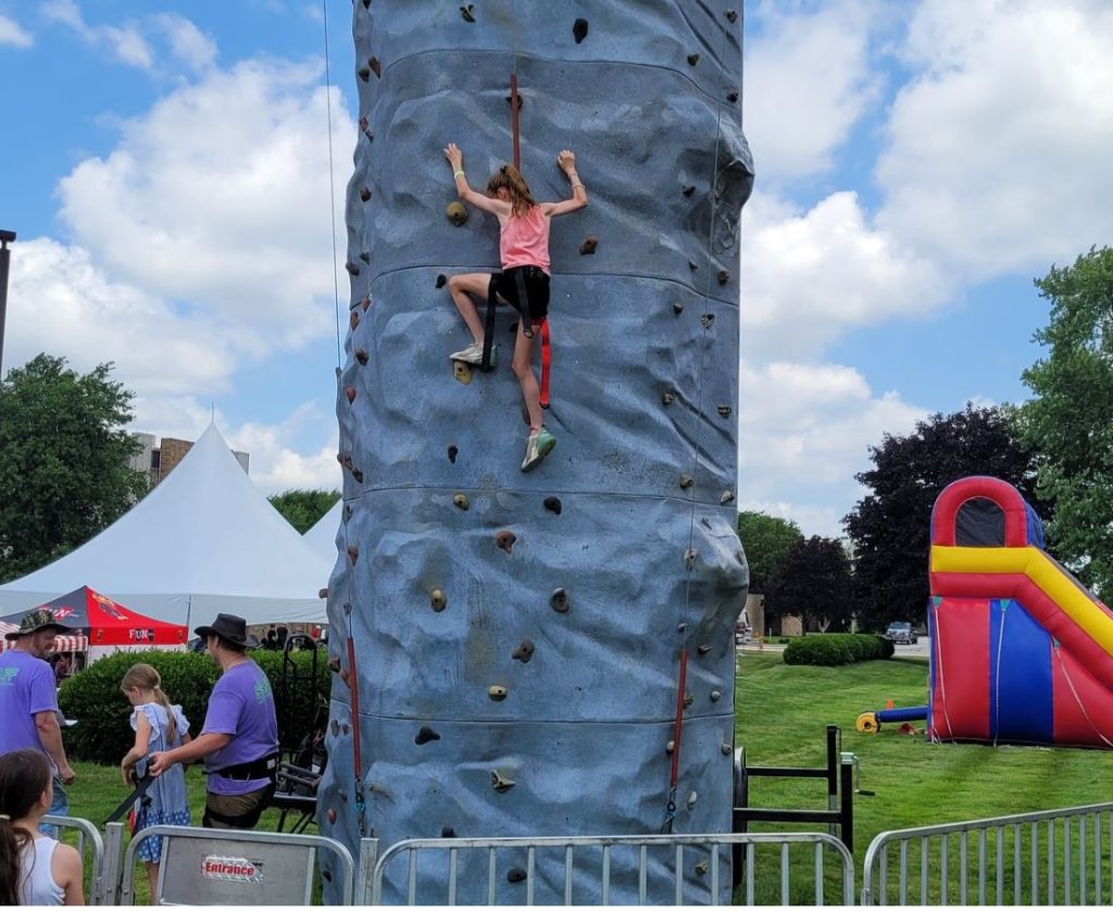 Rock climbing