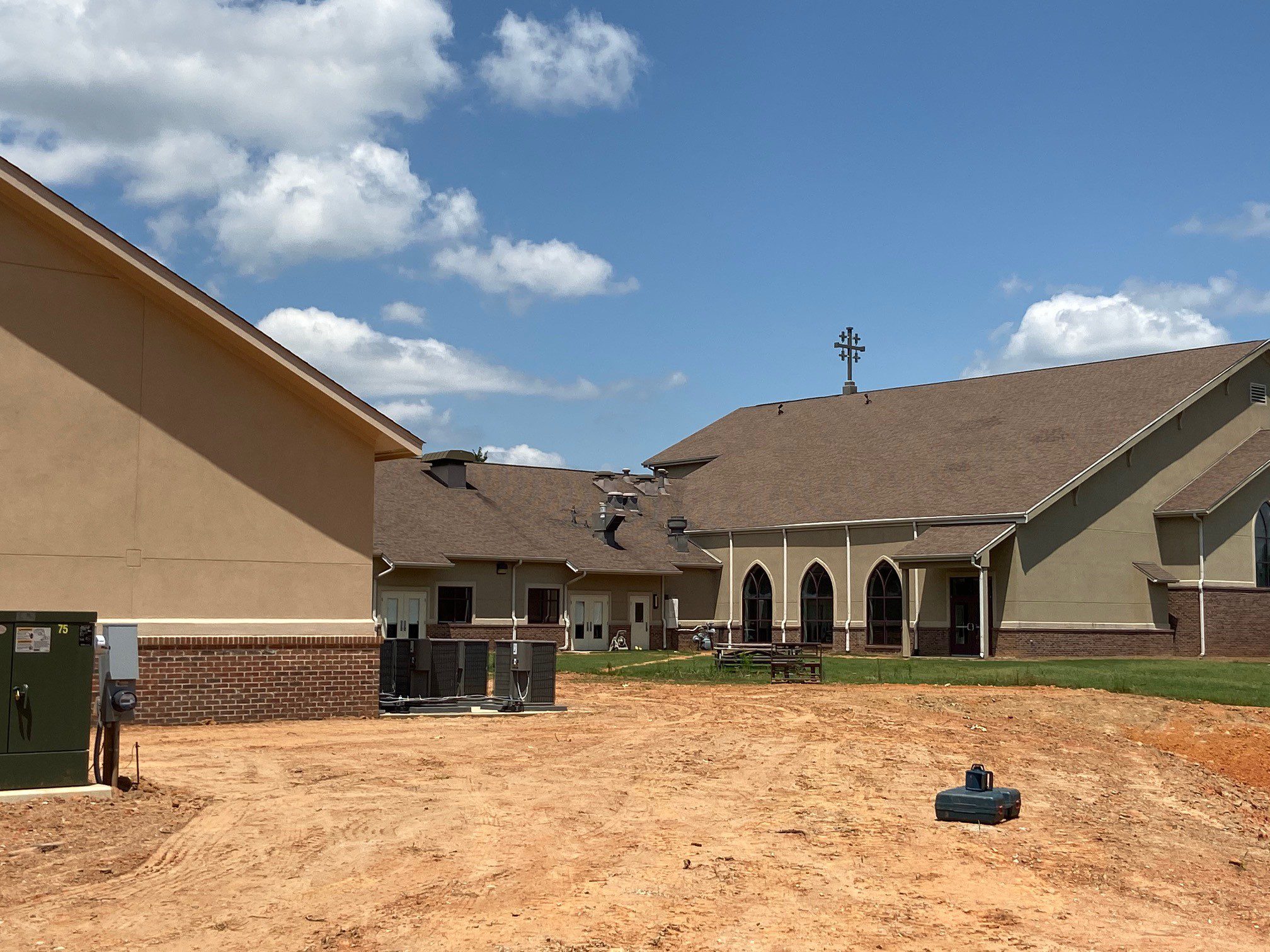 back and church