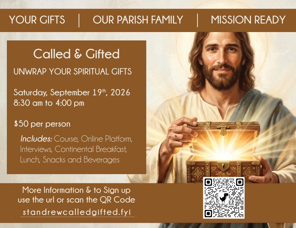 Called & Gifted Discernment Workshop – Saturday, September 19 8:30 am – 4:00 pm