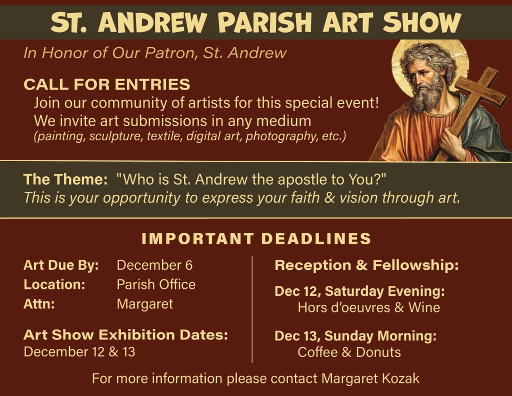 St. Andrew Art Show – Calling All Artists