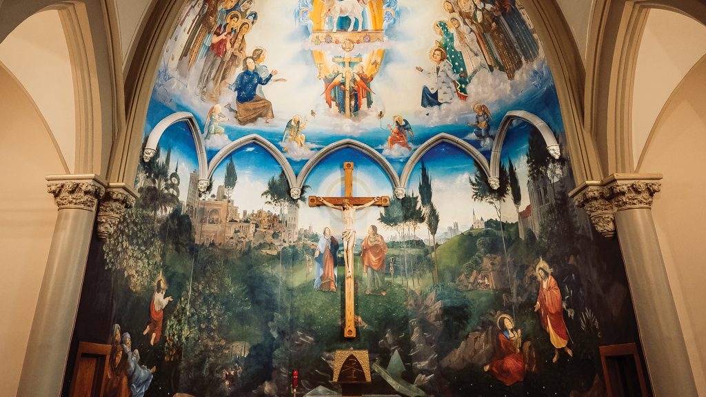 Apse Tours Joseph Macklins Masterpiece - St John the Evangelist Catholic Church Jackson Michigan