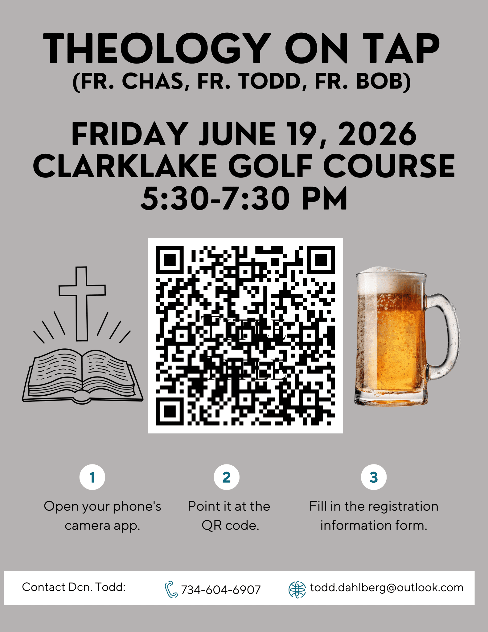 Theology on Tap with Fr. Chas, Fr. Todd & Fr. Bob | June 19, 2026