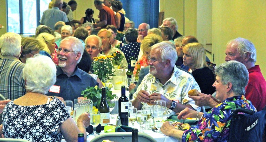 Old friendships renewed at the All-Class School Reunion.