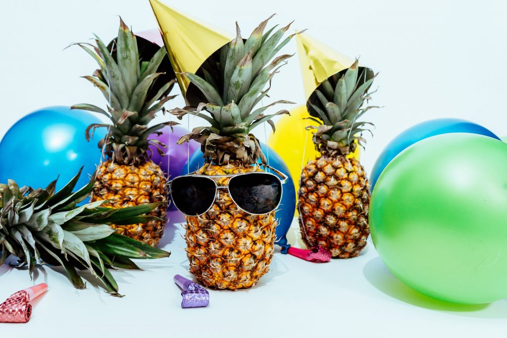Pineapple Party with Balloons