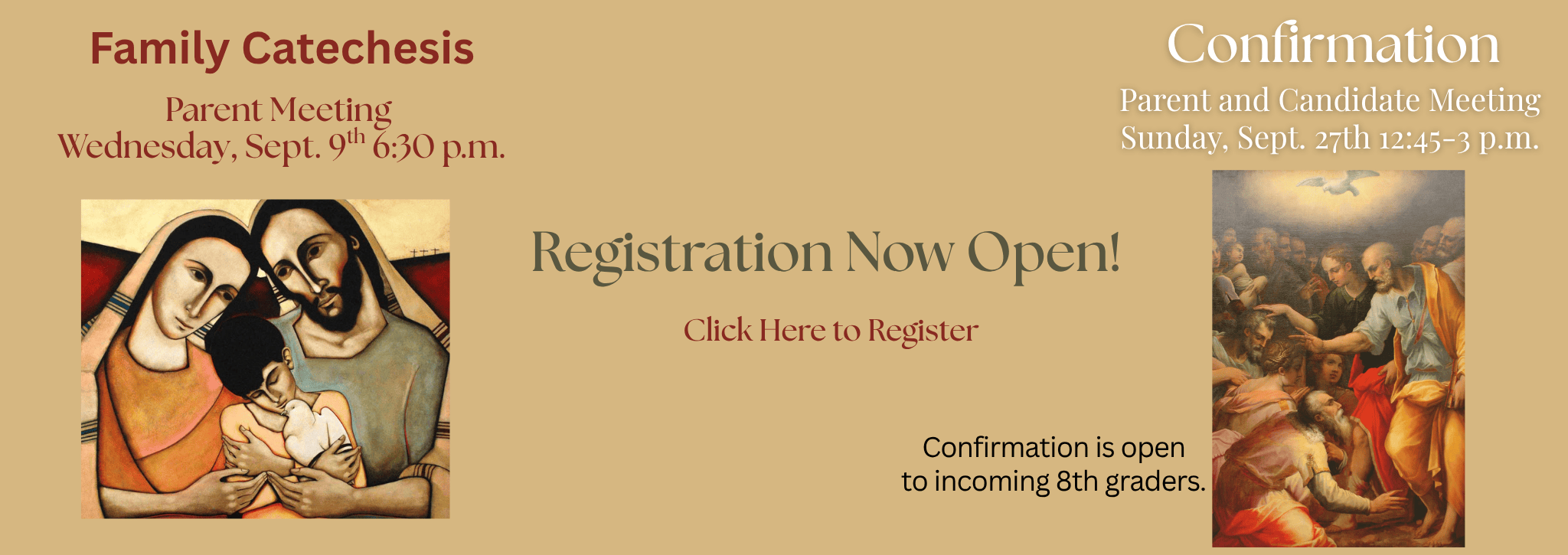 Family Catechesis 2026-2027 Banner