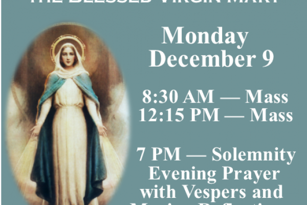 Immaculate Conception of  the Blessed Virgin Mary