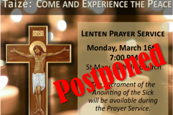 Taizé  – postponed