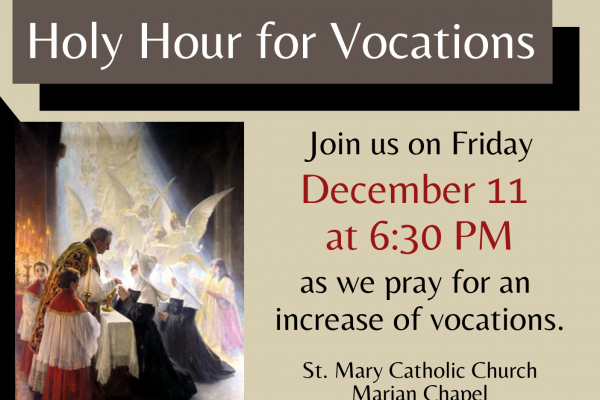 Holy Hour for Vocations