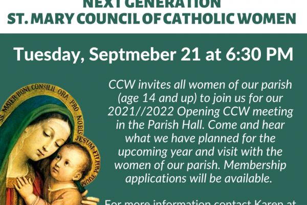 Council of Catholic Women Meeting