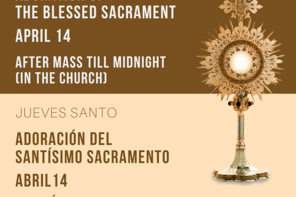 Holy Thursday Adoration