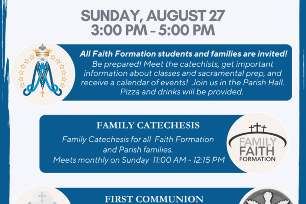 Faith Formation Kick-Off