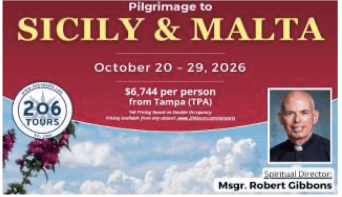 Pilgrimage to Sicily and Malta, October 2026