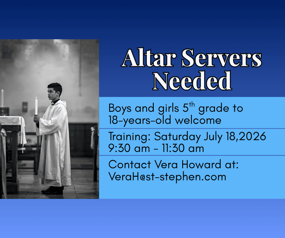 Altar Servers Needed