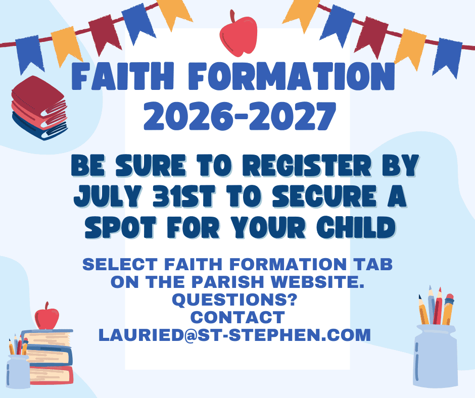 Faith Formation Registration Open