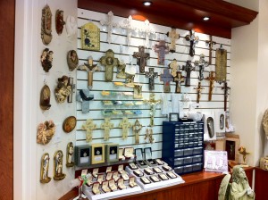 Crosses, Crucifixes, Saint Medals, Holy Water Fonts 