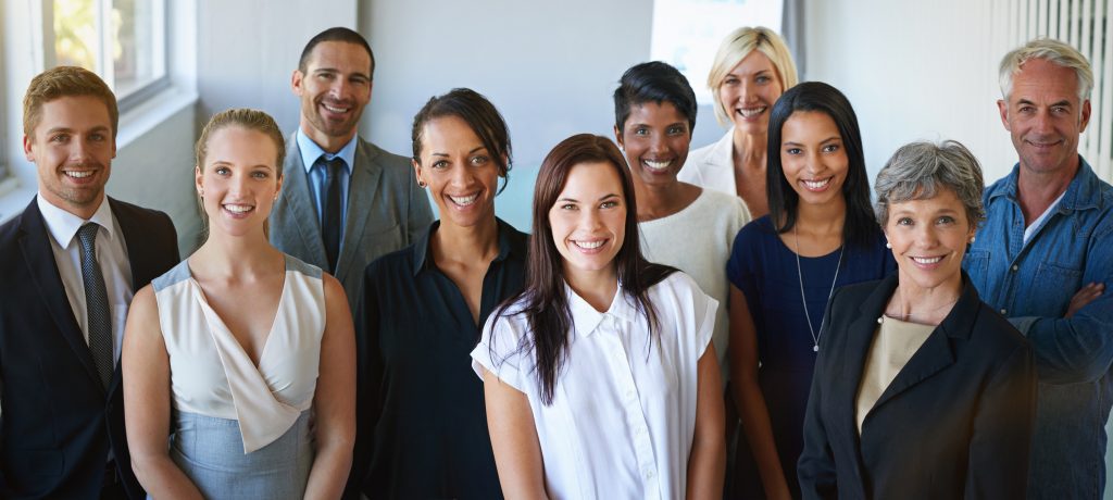 Portrait of a diverse group