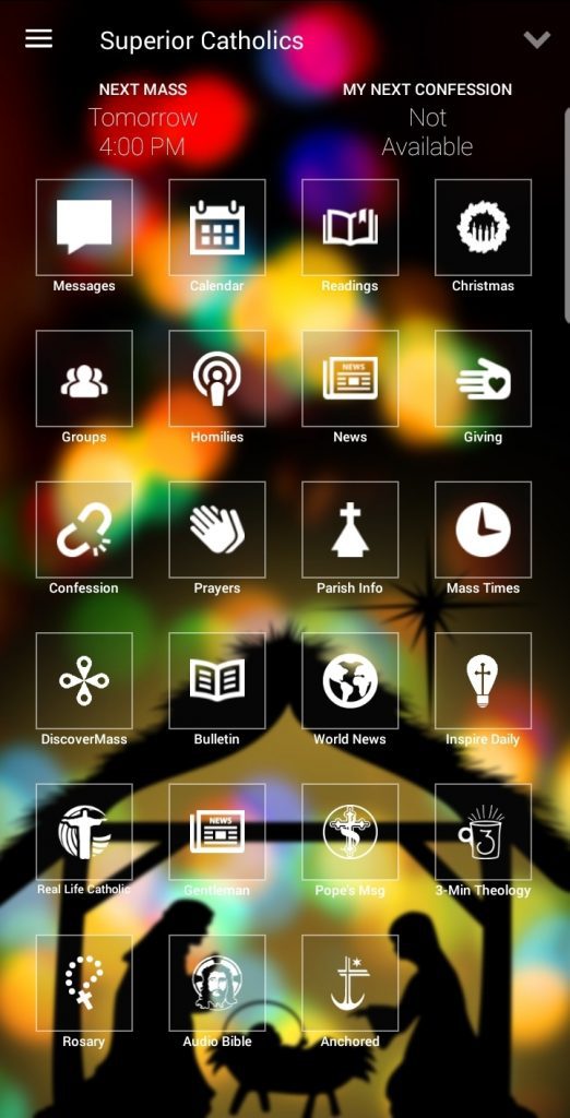 MyParish App Screen