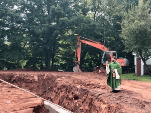 St. Anthony Lake Nebagamon Ground Breaking