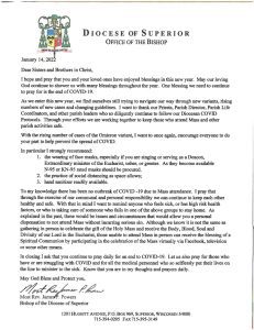 Letter from Bishop Powers