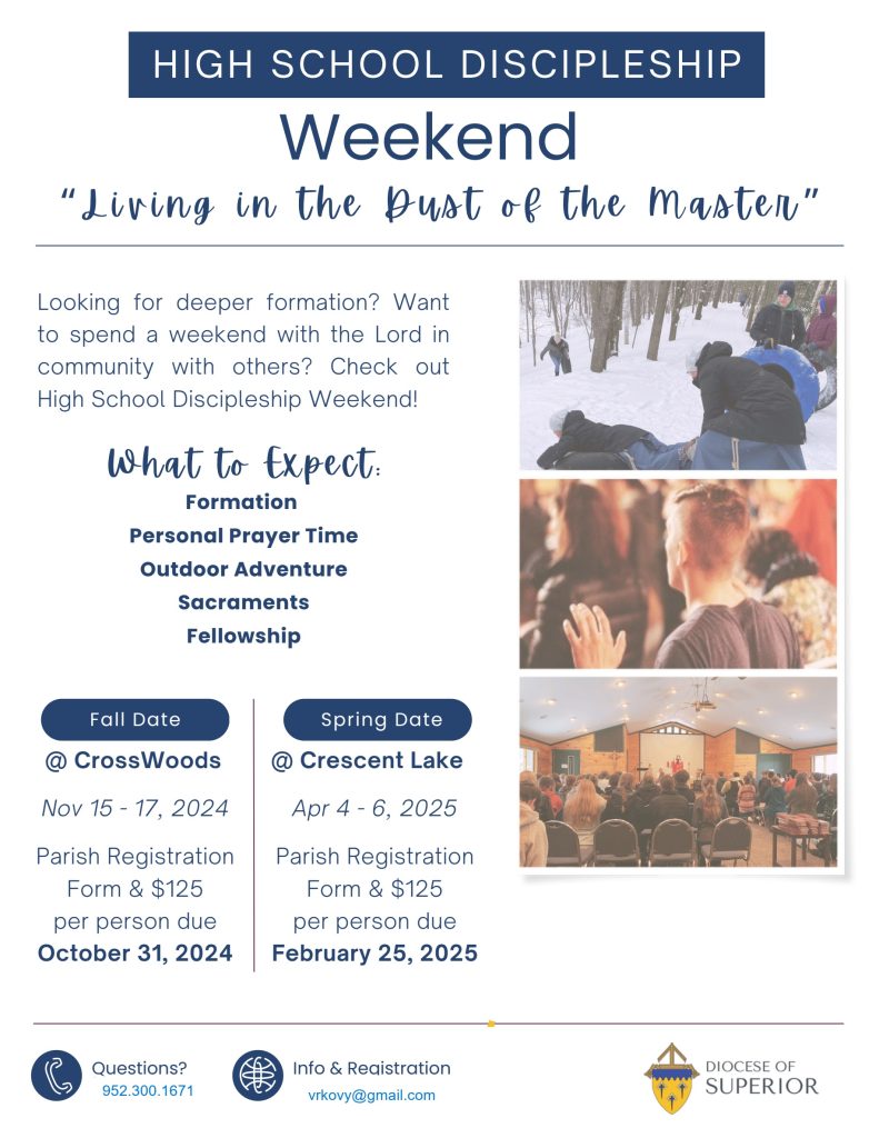 High School Discipleship Weekend